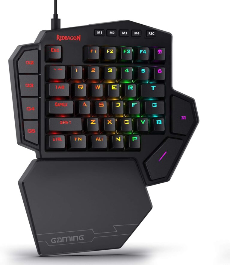Redragon K585 Diti One-Handed Rgb Mechanical Blue Switches Us Layout KKTC