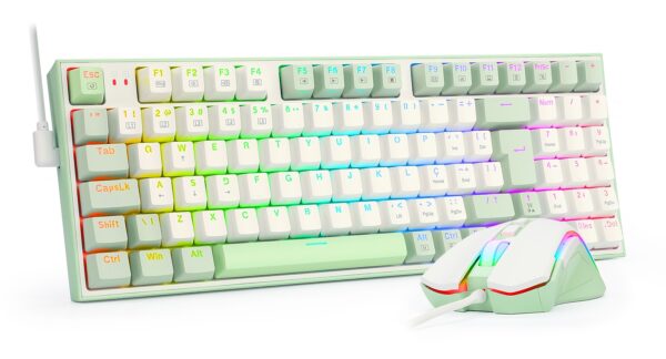 Redragon S134 Gaming Rig Mechanical Keyboard+Mouse Combo Us Layout - Görsel 2