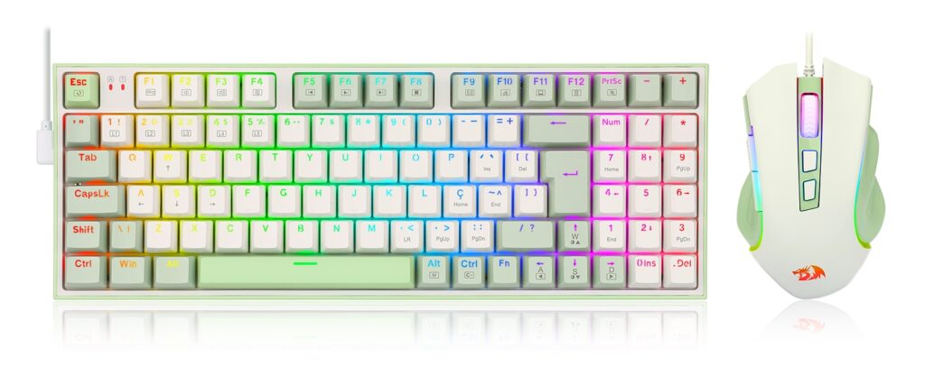 Redragon S134 Gaming Rig Mechanical Keyboard+Mouse Combo Us Layout KKTC