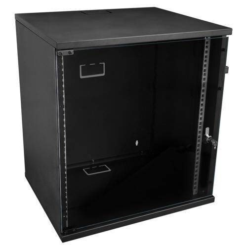 S-Link Sl-U12 Yeni Nesil 12U Soho Rack Kabin W 530Mm D 400Mm Siyah KKTC