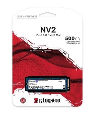 Ssd Kingston Nv2 500Gb Pci 4.0 Nvme Snv2S/500G 3500 - 2100 Mb/S KKTC