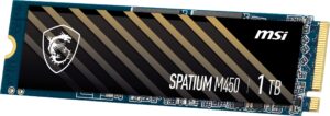 Ssd Msi 1Tb Spatium M450 Nvme M.2 3600/3000Mb/S KKTC