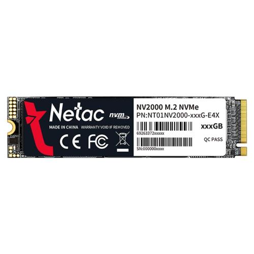 Ssd Netac Nv2000 256Gb M.2 Nvme Nt01Nv2000-256-E4X 2500-1000Mb/S KKTC