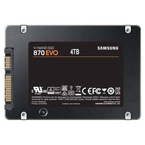 Ssd Samsung 870 Evo 4Tb Ssd Disk Mz-77E4T0Bw 560-530 Mb/S