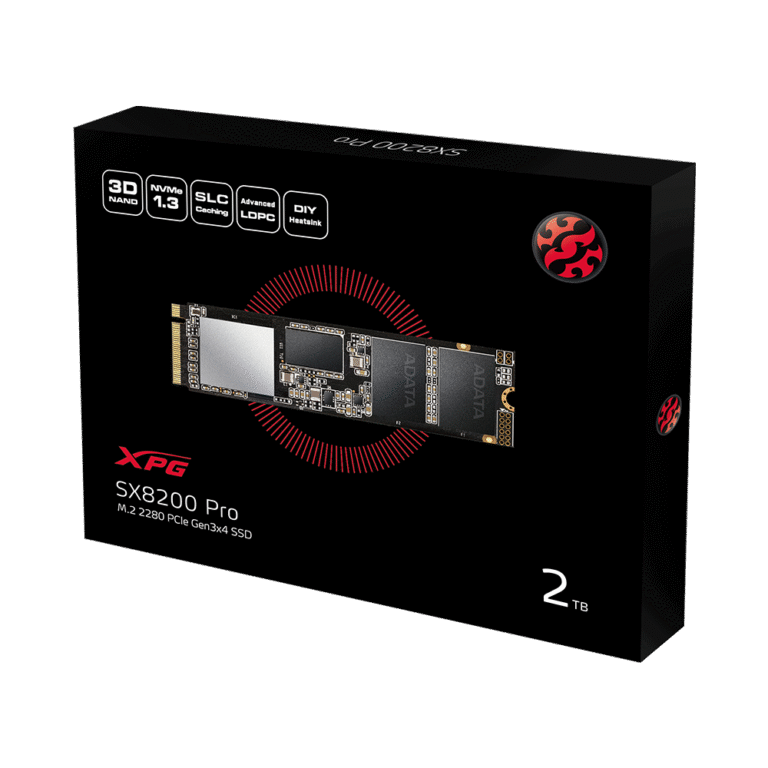 Ssd Xpg 2Tb Sx8200Pro M.2 Asx8200Pnp-2Ttc Nvme 3500/3000 KKTC