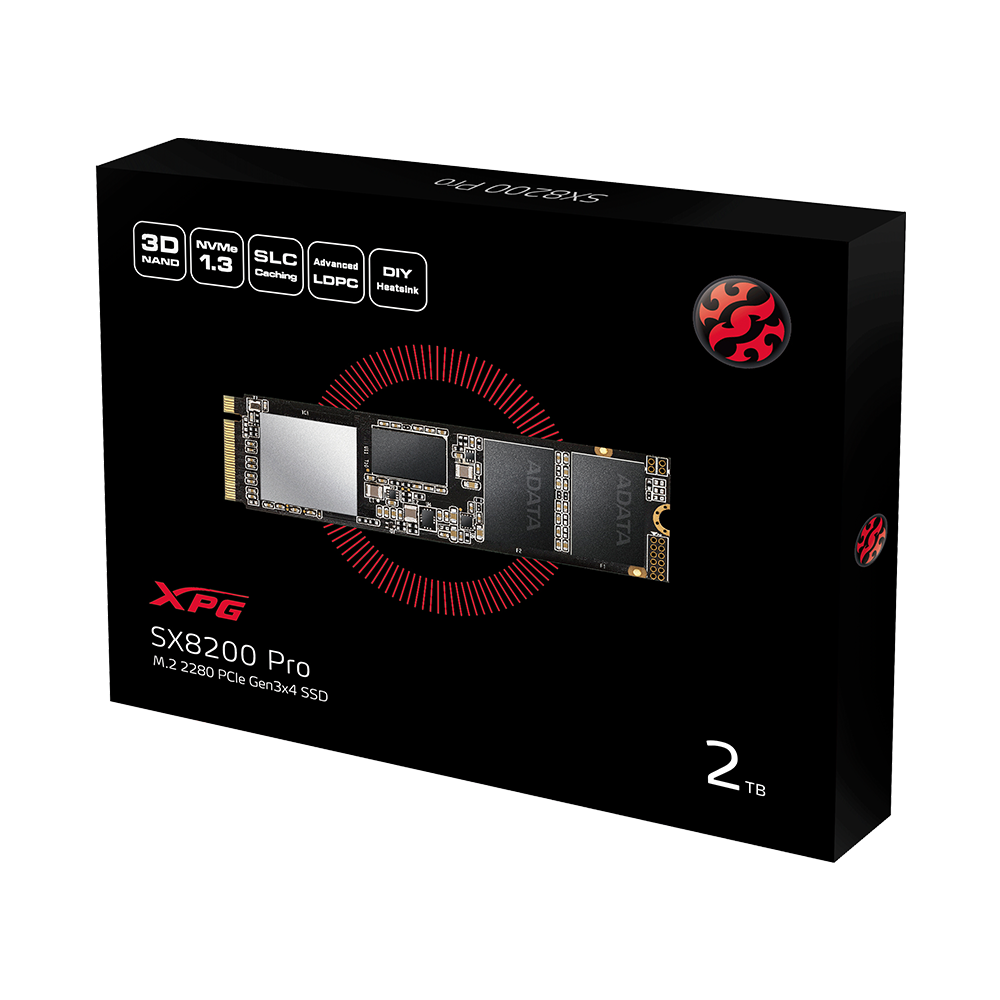 Ssd Xpg 2Tb Sx8200Pro M.2 Asx8200Pnp-2Ttc Nvme 3500/3000 KKTC
