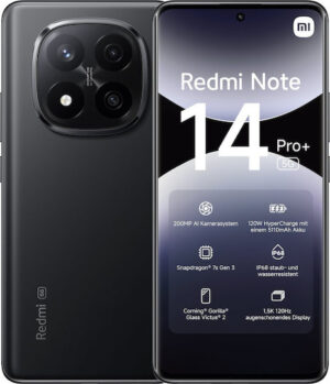 Telefon Xiaomi Redmi Note 14 Pro Plus Midnight Black 12Gb Ram 512Gb KKTC