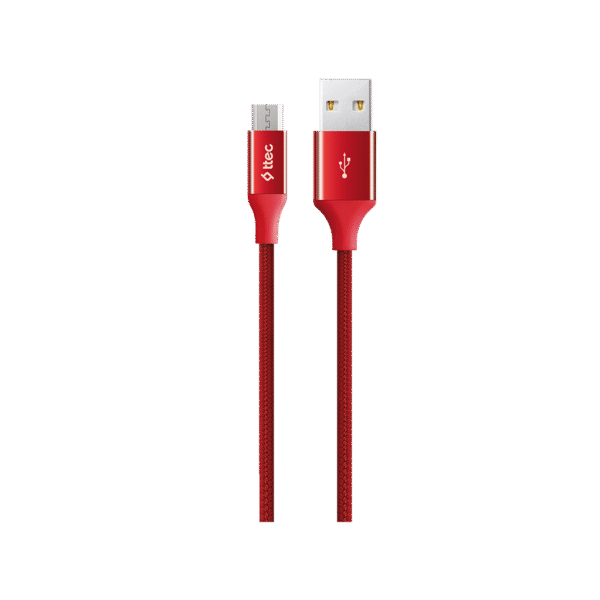 Ttec 2Dk11K Alumicable 120 Cm Micro Usb - Usb Kablo Kirmizi Kktc