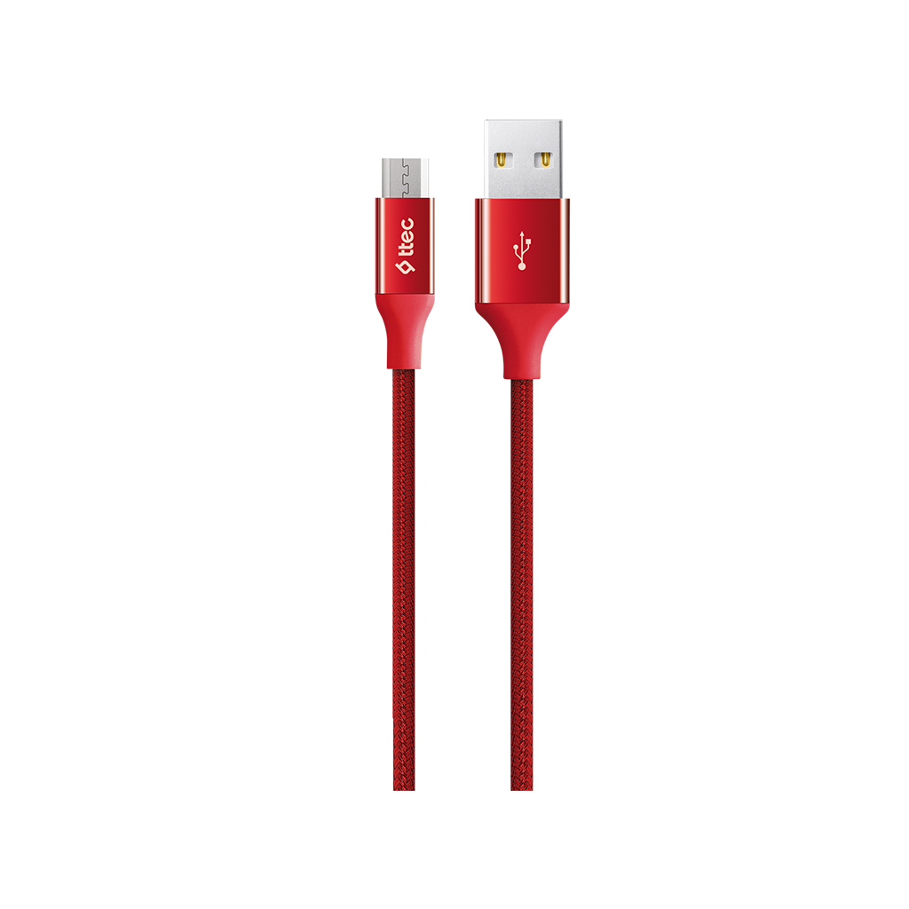 Ttec 2Dk11K Alumicable 120 Cm Micro Usb - Usb Kablo Kirmizi KKTC