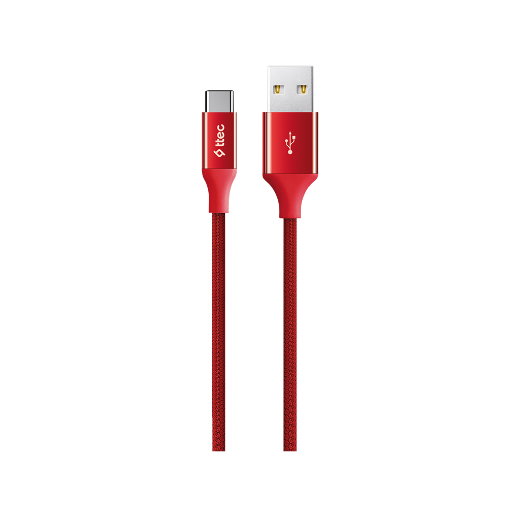 Ttec 2Dk18K Alumicable 120 Cm Type-C - Usb-A Kirmizi Kktc