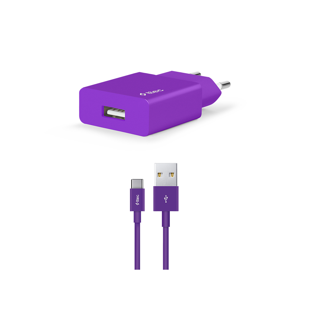 Ttec Smartcharger 2Scs20Cmr Type-C Şarj Ci̇hazi Mor KKTC
