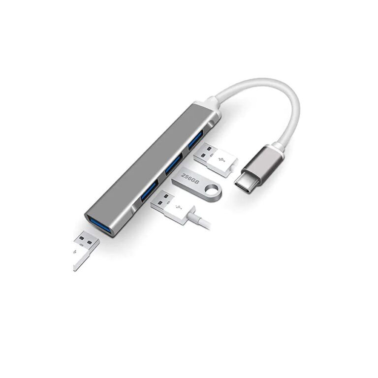 Usb Çoklayici Ultra Slim Type-C 3.1 Hub Coklayici Metal 4 Port Usb 3.0 KKTC