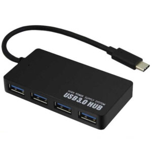 Usb Çoklayici Ultra Thin Type C To Usb 3.0 Hub 4 Port KKTC