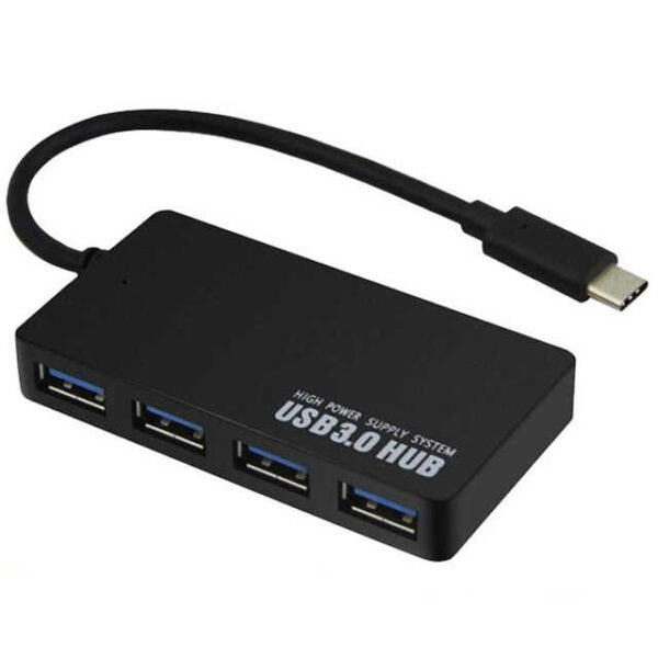 Usb Çoklayici Ultra Thin Type C To Usb 3.0 Hub 4 Port Kktc
