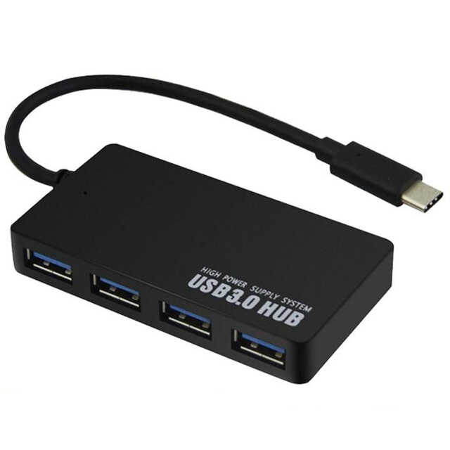 Usb Çoklayici Ultra Thin Type C To Usb 3.0 Hub 4 Port KKTC