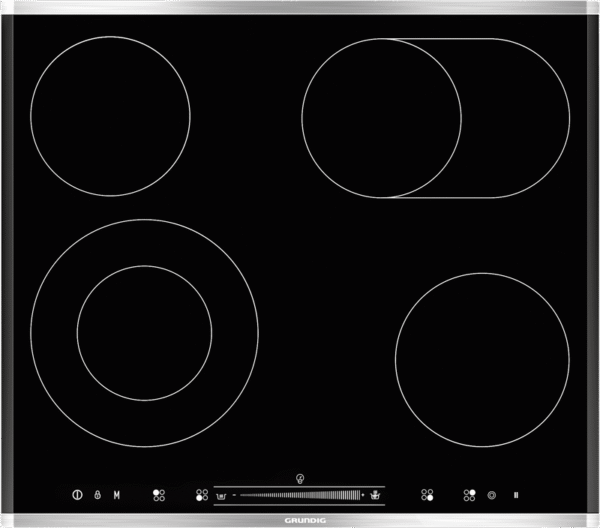 Giev 624430 X Grundig Elektrikli Ankastre Siyah Cam Ocak - Görsel 1