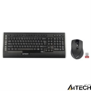A4 Tech 9300F Q Kablosuz MM vTrack Mouse Set Siyah - KLAVYE MOUSE SET-A4 Tech KKTC
