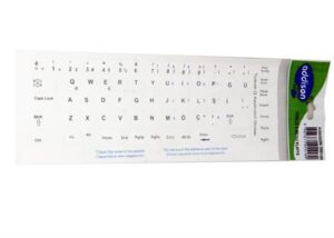 ADDİSON 300165 Türkçe Q Beyaz Klavye Stiker - KLAVYE HARF STİKERİ-Addi̇son KKTC