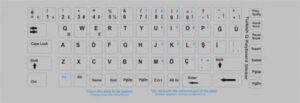 Addi̇son Türkçe Q Gri Klavye Stiker - 300167-Addi̇son Kktc