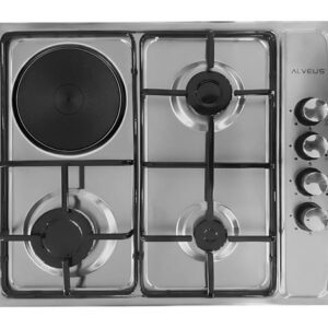 ALVEUS MTF 631 INOX 3 Göz Gaz+1 Göz Elektrikli Ankastre Ocağı-Alveus KKTC