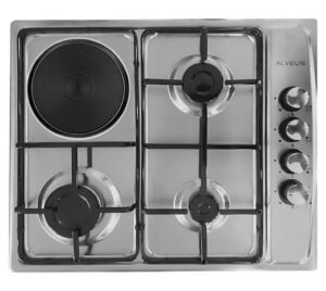Alveus Mtf 631 Inox 3 Göz Gaz+1 Göz Elektri̇kli̇ 60Cm Ankastre Ocak
