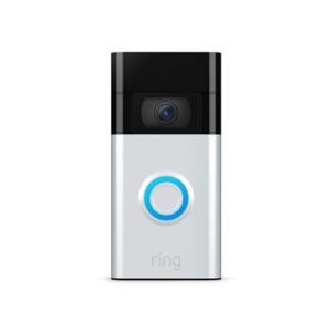AMAZON RING KAPI ZİLİ HD VIDEO 2. GEN SATI NICKEL - SESLİ KAPI ZİLİ-Amazon KKTC