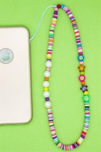 Boncuklu Telefon Askisi