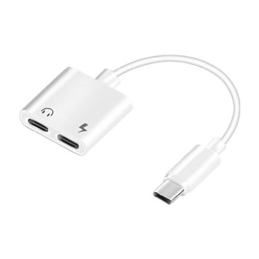 Dual Usb Typec Adaptör Kulaklik Ve Şarj Dönüştürücü- Kktc