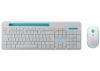 Everest ELITE KM-6388 Beyaz/Mavi Kablosuz Klavye + Mouse Set-Everest KKTC
