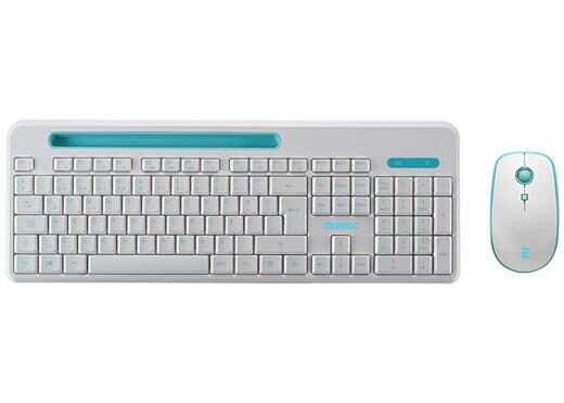 Everest Elite Km-6388 Beyaz/Mavi Kablosuz Klavye + Mouse Set-Everest Kktc