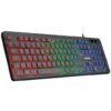 Everest KB-120 Sleek Siyah USB Gökkuşağı Aydınlatmalı Oyuncu Klavyesi-Everest KKTC