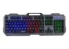 Everest KB-197 TITANIO USB Aydınlatmalı Q Metal Yüzey Oyuncu Klavyesi-Everest KKTC