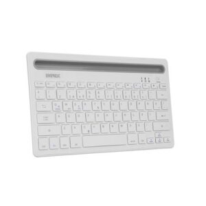 Everest Kb-Bt82 Beyaz/Gümüş Bluetooth Ultra İnce+Şarjlı Q Mac/Win/Android/Ios Uyumlu Kablosuz Klavye