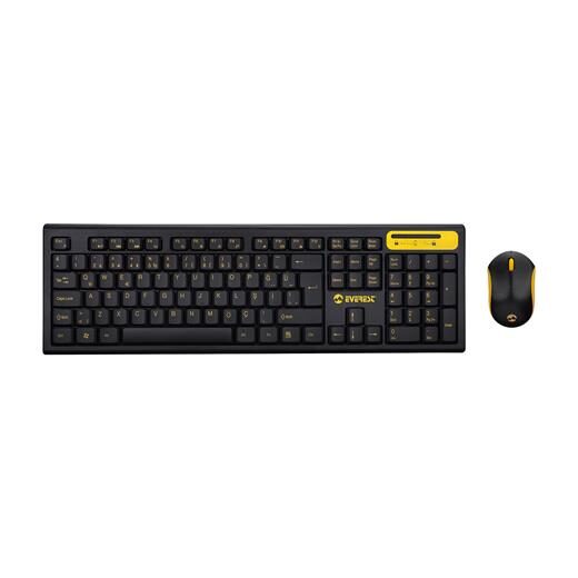 Everest Km-5535 Kablosuz Q Standart Klavye + Mouse Set-Everest Kktc