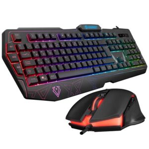 Everest KM-6168 RGB Aydınlatmalı Q Oyuncu Klavye Mouse Seti-Everest KKTC