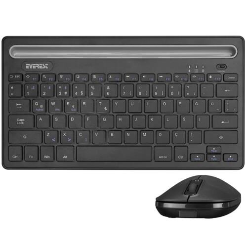 Everest Km-Bt803 Siyah Multimedia 2In1 Bt5.0+2.4Gh Q Tr Layout Kktc