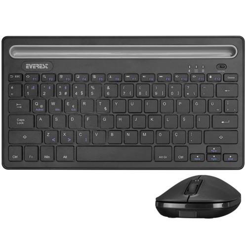Everest Km-Bt803 Siyah Multimedia 2In1 Bt5.0+2.4Gh Q Tr Layout KKTC