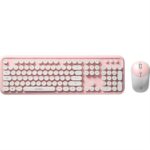 Everest Round Km-6282 Pink Wireless Klavye+Mouse