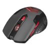 Everest SM-763 Kırmızı 6D 2400 Dpi 2.4 Ghz Siyah Usb Kablosuz Mouse - Görsel 2