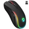 Everest Siyah 6D Şarjlı Kablosuz Oyuncu Mouse - 2.4Ghz-Everest KKTC