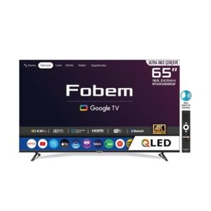 FOBEM 65" Uydu Alıcılı 4K Ultra HD QLED Smart TV-Fobem KKTC