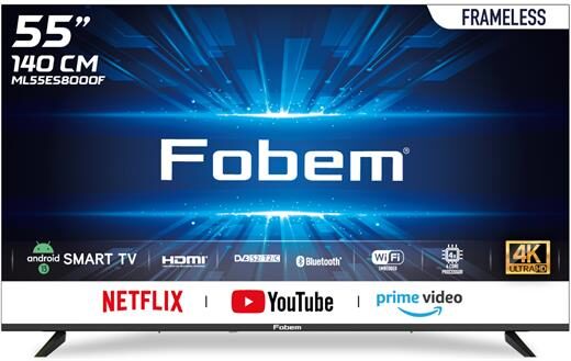 FOBEM ML55ES8000F 55" Android Smart TV - Uydulu 55" LED Smart TV-Fobem KKTC