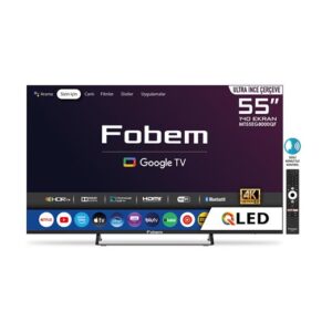 FOBEM MT55EG8000QF 55" Uydu Alıcılı 4K Ultra HD QLED Google TV-Fobem KKTC