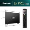 HISENSE 55E7NQ 55" 4K QLED PRO HDR SMART TV - UYDULU SMART TELEVİZY... - Görsel 3