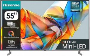 HISENSE 55U6KQ 55" 4K ULED MİNİ LED SMART TV - UYDULU SMART TELEVİZ...-Hisense KKTC