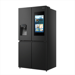 Hisense Rq760N4Ife 577 Lt. 4 Kapili Gardirop Ti̇pi̇ No Frost Su Ve Buz Hazneli̇ Ekranli Buzdolabi Si̇yah