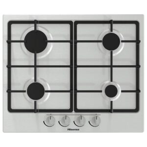 HISENSE GM643XF 4 Gözlü Gazlı 60cm Ankastre Ocak Inox-Hisense KKTC