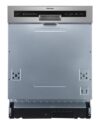 HISENSE HI620D10X 14 Kişilik Yarı Ankastre Bulaşık Makinesi - İnox - Görsel 3