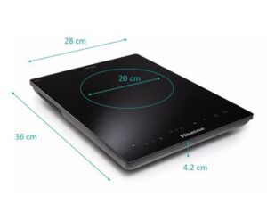 HISENSE HIC2000Y Siyah Cam İndüksiyon Ocak - 28*36 cm - Tek Gözlü-Hisense KKTC
