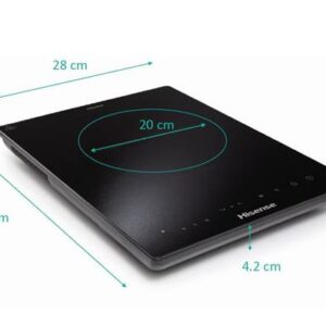HISENSE HIC2000Y Siyah Cam İndüksiyon Ocak - 28*36 cm - Tek Gözlü-Hisense KKTC